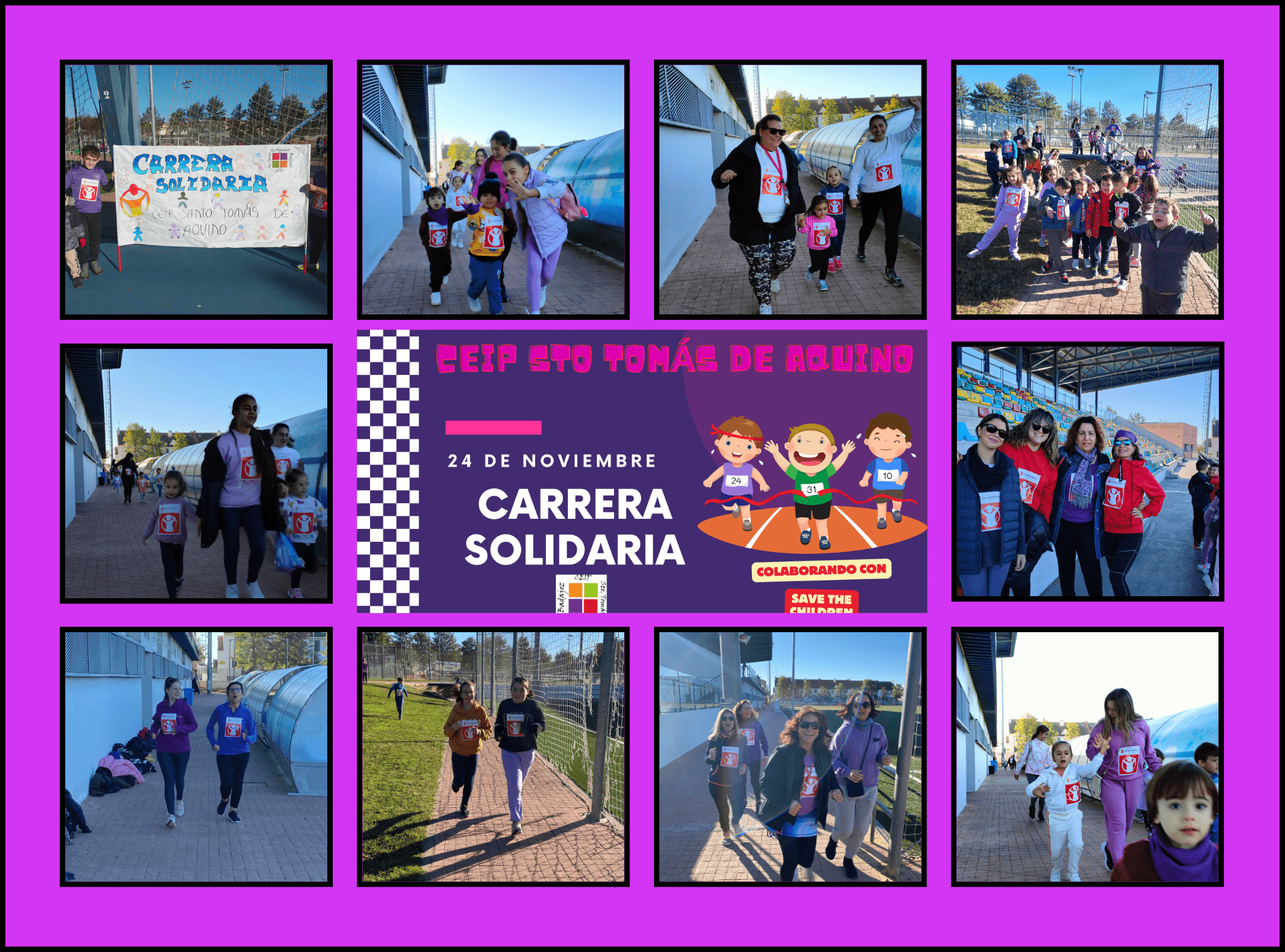 Carrera Solidaria 2023 collage