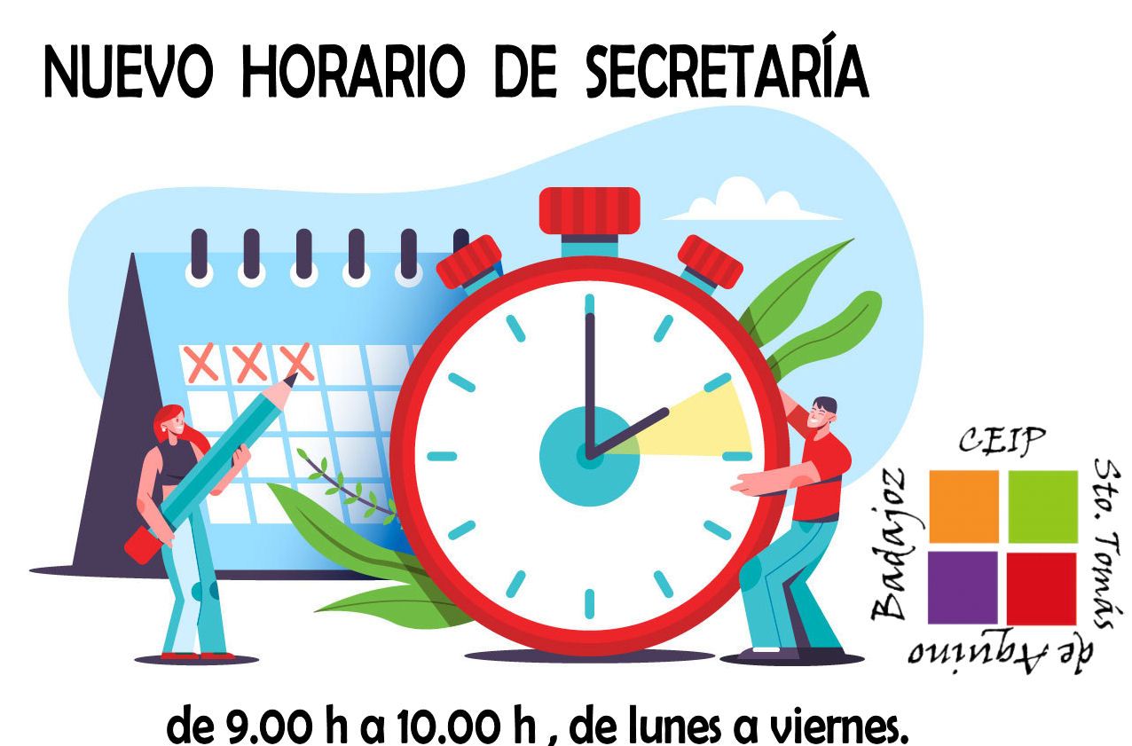 nuevo horario de secretaría