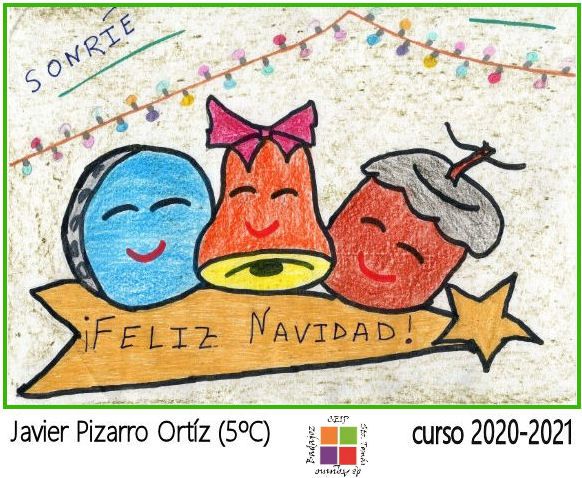 Ganador concurso postal de Navidad 2020