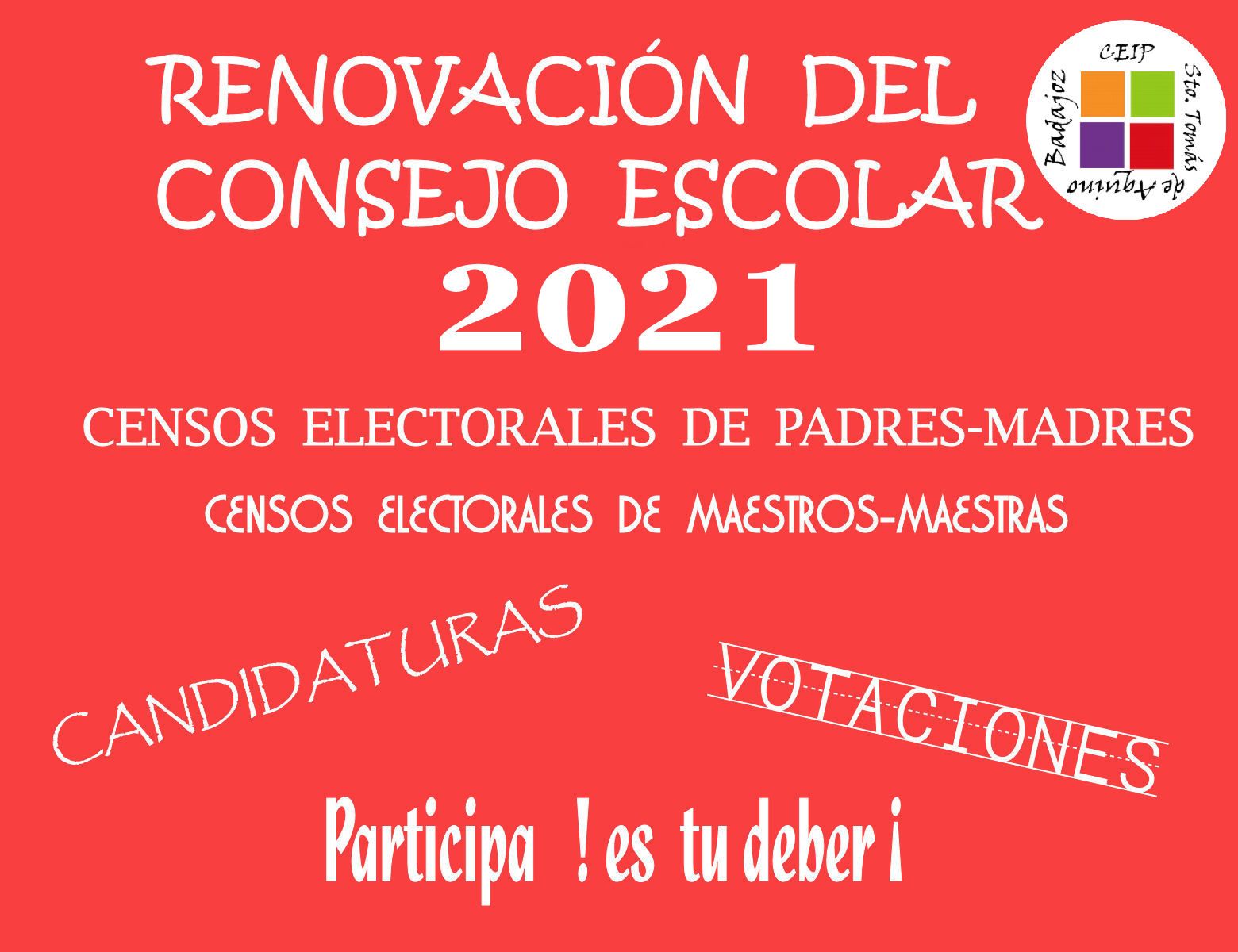 Renovación Conmsejo Escolar 2021
