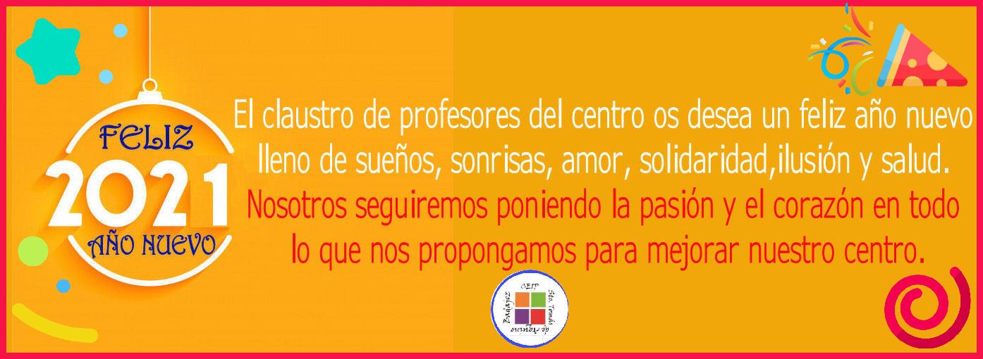 Felcitación año nuevo colegio