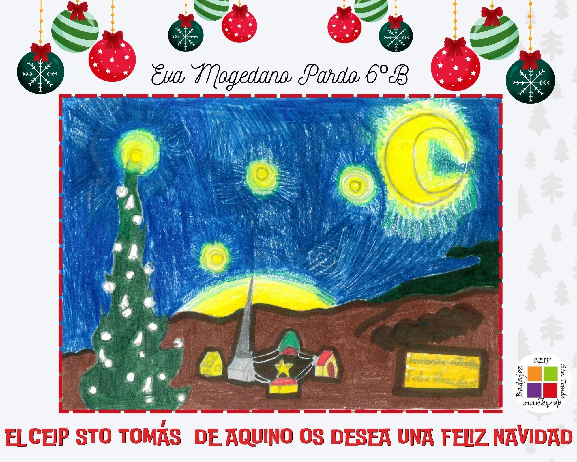 Felicitación de Navidd del CEIP Sto Tomás de Aquino de Badajoz 2024