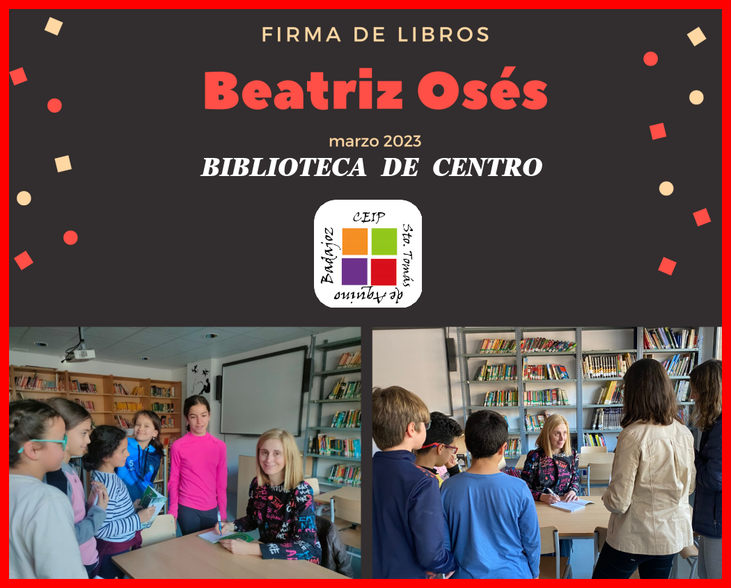 Firma de libros Beatriz Osés