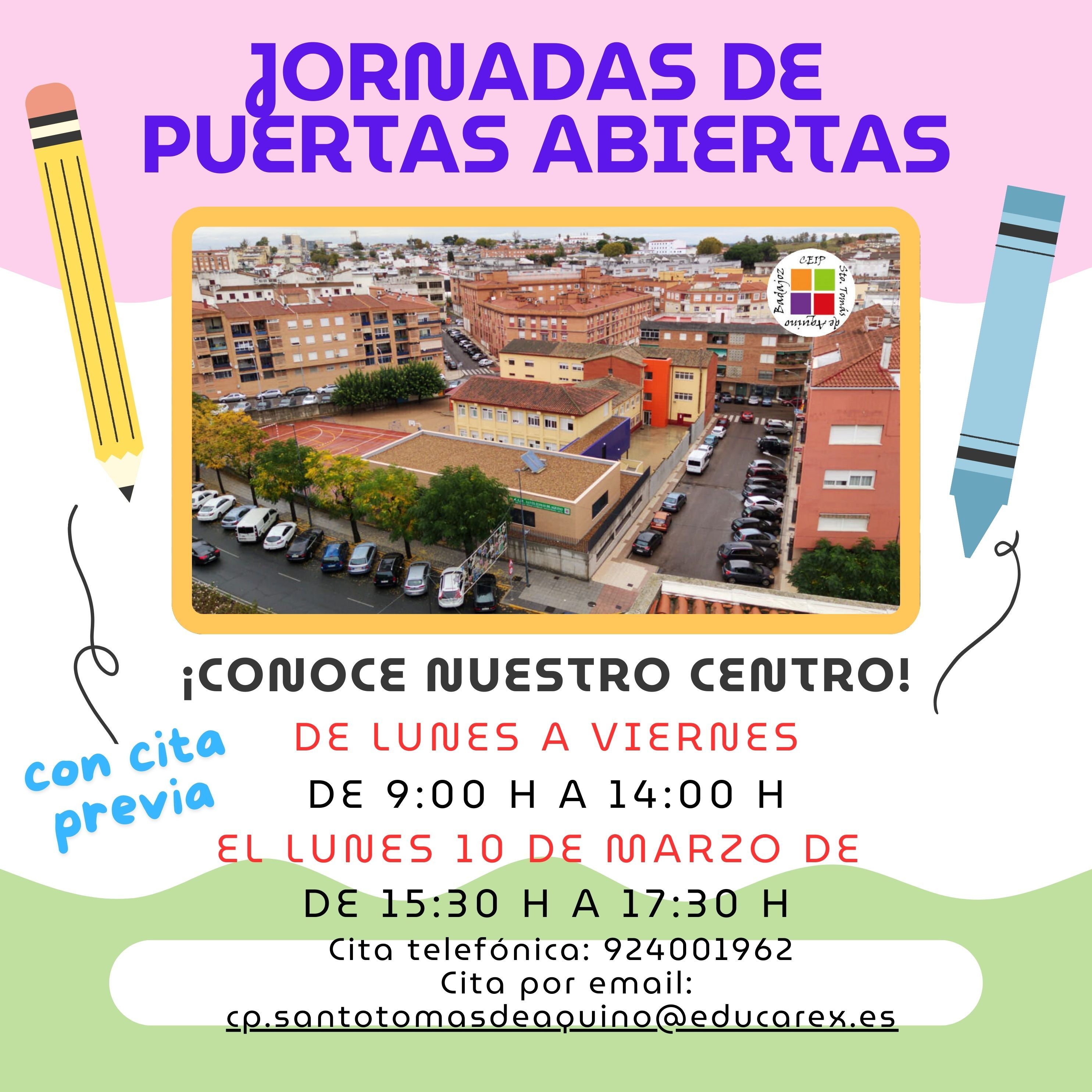 Jornadas de puertas abiertas CEIP Sto Tomás de Aquino de Badajoz